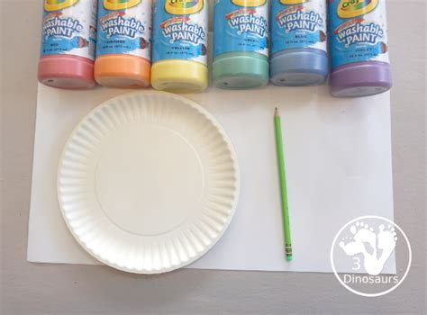 Handprint Rainbow Painting – 3 Dinosaurs