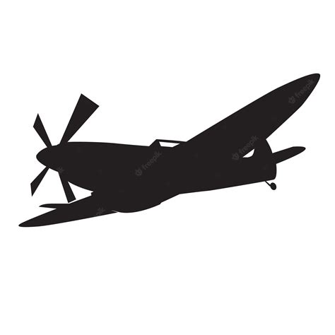 Premium Vector | Vintage us war plane icon silhouette vector design