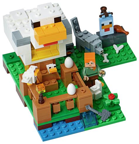 LEGO Minecraft The Chicken Coop Farm Animal Toy Reviews