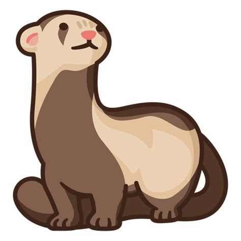 Cute standing ferret illustration #AD , #Affiliate, #paid, #standing, #ferret, #illustration, # ...