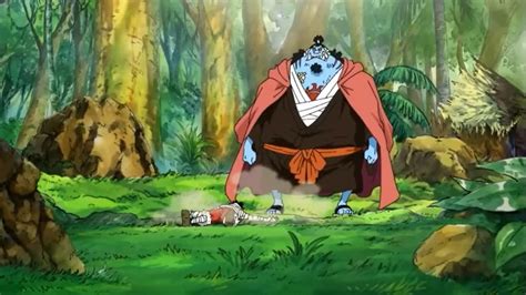 What episode does Jimbei throw Luffy ? here the answer