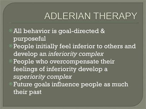 Adlerian Therapy