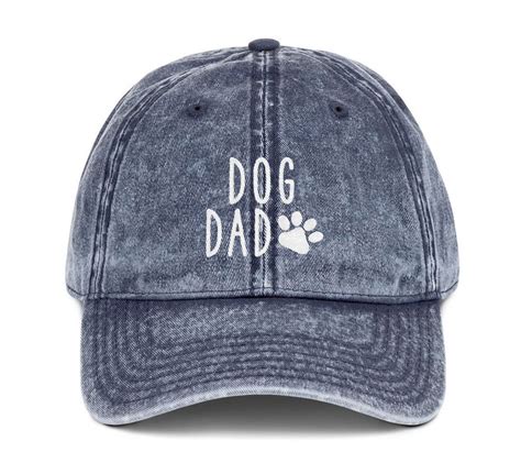 Dog Dad Distressed Hat Dog Dad Embroidered Baseball Hats Dog | Etsy