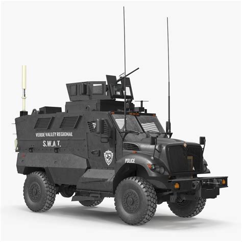 SWAT Vehicle International MaxxPro Simple Interior 3D Model $129 - .3ds ...