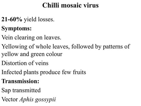 Plant Viruses Diseases and Symptoms | PPT