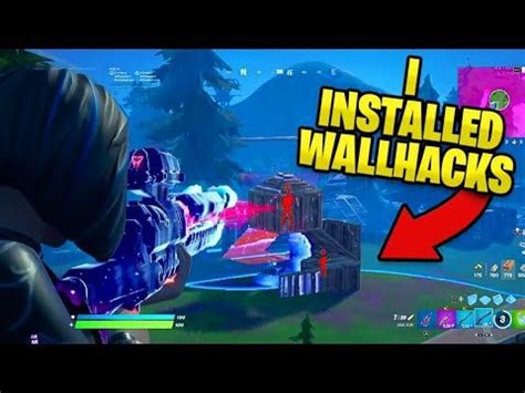 Fortnite, but I got WALL HACKS : Fortnite_mobile