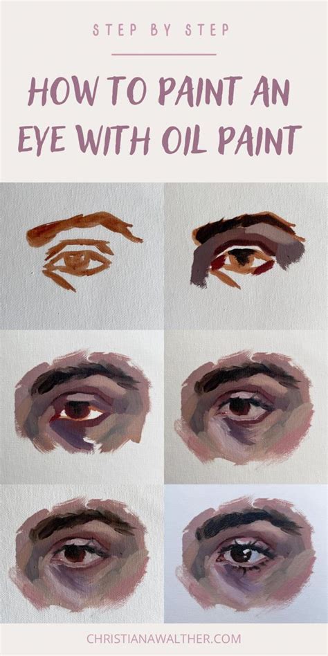 How to paint an eye with oil paints | Face oil painting, Portrait ...