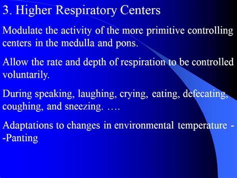 Section 4 Regulation of the Respiration. Respiratory Center