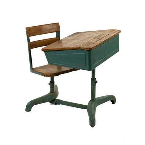 Vintage School Desk And Chair