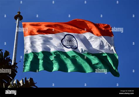 Indian Flag Tringa Flying High at Independence day India Tallest National Flag in India Stock ...