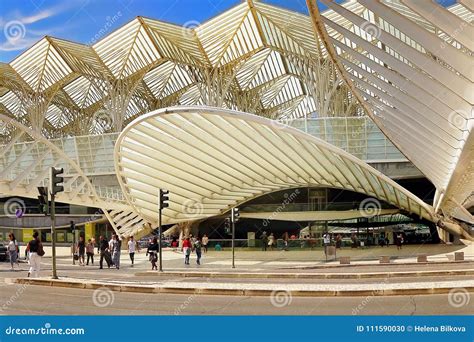 Modern Architecture Design, Train Station Lisbon Editorial Image ...