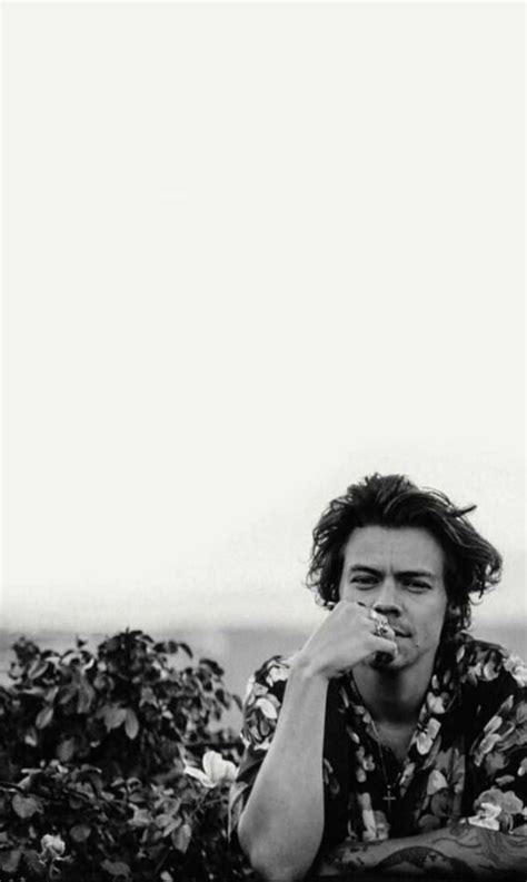 Download Outdoor Photo Of Harry Styles Black And White Wallpaper ...