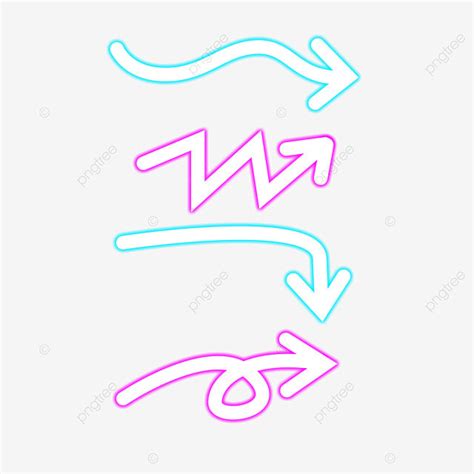 Right Arrow White Transparent, Neon Arrow Sign Right, Blue, Store, Pink PNG Image For Free Download