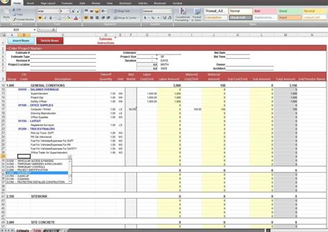 project cost estimating spreadsheet templates for excel — db-excel.com