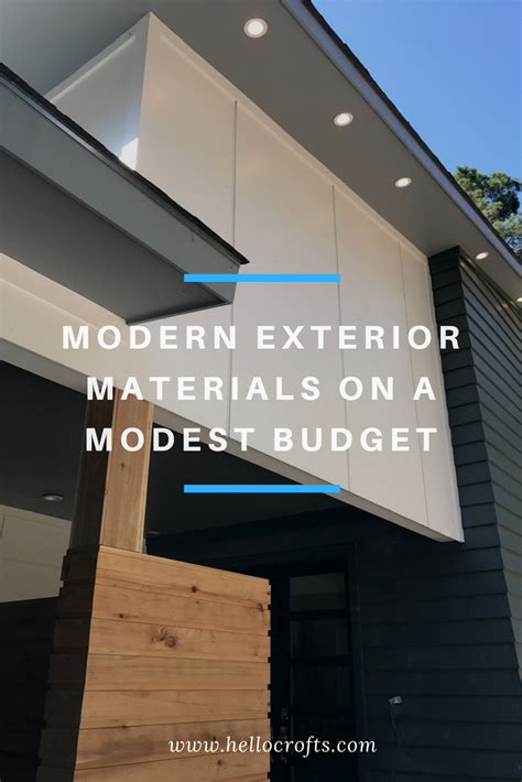 Modern Exterior Materials on a Modest Budget — Hello Crofts