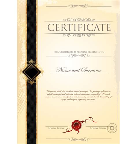 Certificate Design Templates Psd Free Download