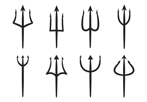 Free Trident of Poseidon Vector | Trident tattoo, Trident, Poseidon