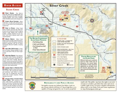 River Access Maps – Silver Creek Outfitters