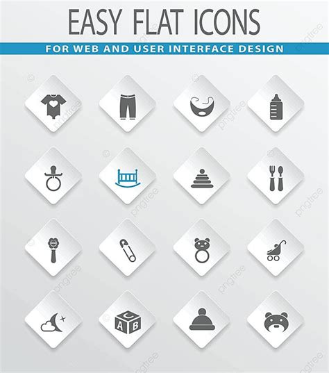 Baby Icons Set Graphic Food Sign Vector, Graphic, Food, Sign PNG and ...