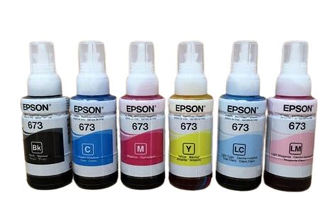 Epson 673 Original Printing Ink for Epson L800/805/1800, For Photo Albums, Packaging Size: 70ml ...