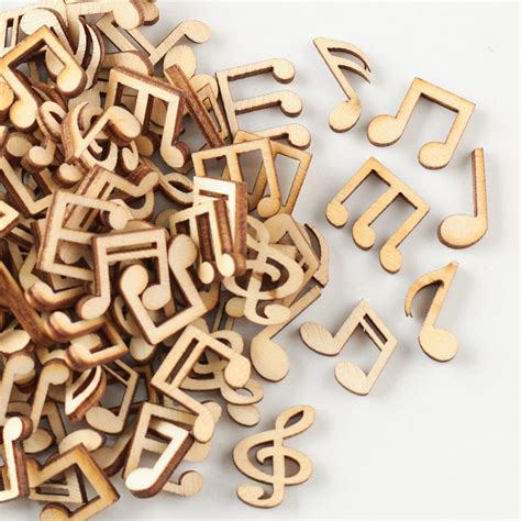 Assorted Laser Cut Unfinished Wood Musical Notes - New Items - Factory ...