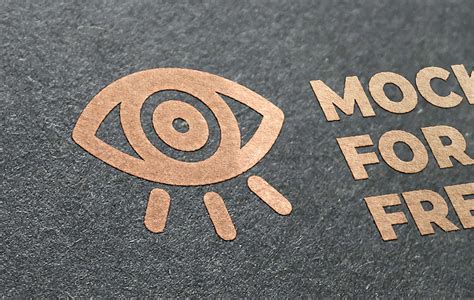 Free Golden Logo Mockup (PSD)