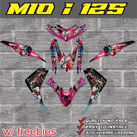 Yamaha Mio I 125 decals sticker, laminated | Lazada PH