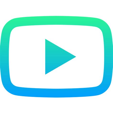 Youtube Super Basic Straight Gradient icon