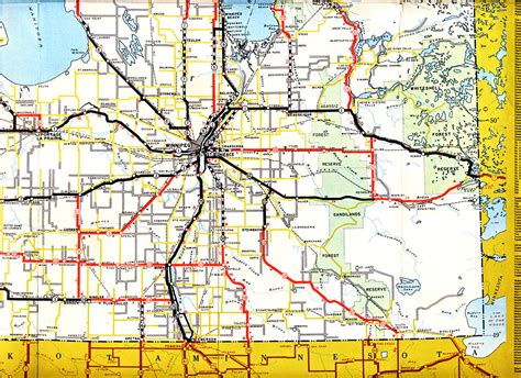 Manitoba Provincial Highway Map, 1955 -- Southeast | Flickr