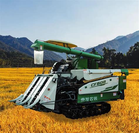 Rice Wheat Corn Seed Track Type Combine Soybean Wheeled Harvester with Creeper - China Harvester ...