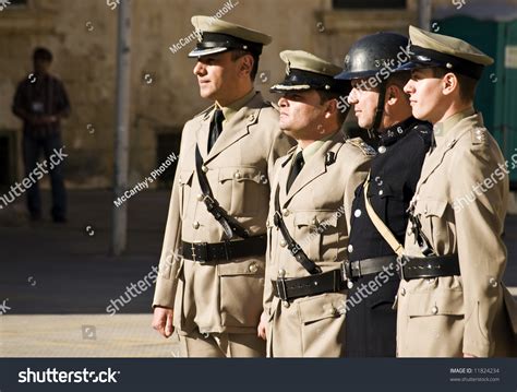 Man Military Police Uniform Malta Stock Photo (Edit Now) 11824234