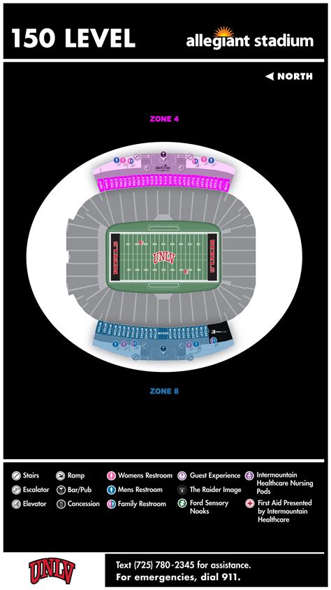 UNLV Stadium Maps | Allegiant Stadium