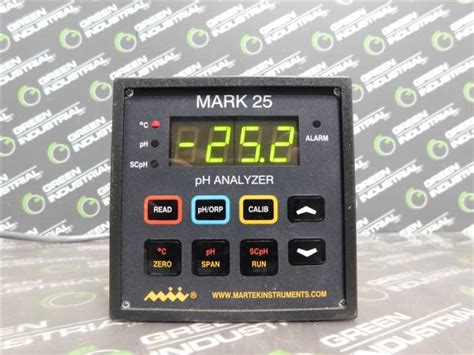 Martek Instruments Inc. 185-10pH Mark 25 pH Analyzer 120VAC Used