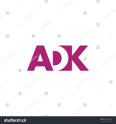 Adk Logo Vector Graphic Branding Letter Stock Vector (Royalty Free) 416467786 | Shutterstock