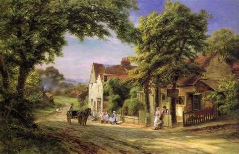 British Paintings: Robert Gallon - A Village Scene