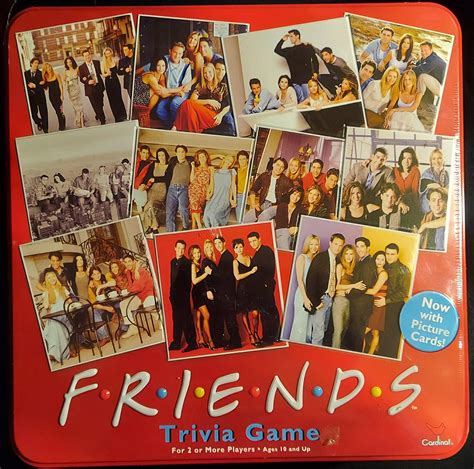 Friends Trivia Game, Board Game, Collectible Red Tin, Cardinal Industries, FACTORY SEALED