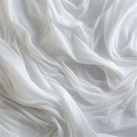 Premium AI Image | White Satin Fabric Texture Background