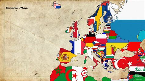 map, Europe, Old Map, Flag Wallpapers HD / Desktop and Mobile Backgrounds