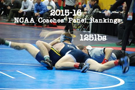 NCAA Wrestling: Coaches' Panel Wrestling Rankings Released - 125lbs Weight Class