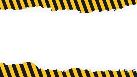 Warning Line Border Yellow Black, Warning Line, Frame, Yellow PNG and ...