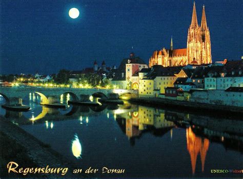 Moonlights UNESCO WHS Blog: Germany - Old town of Regensburg with ...