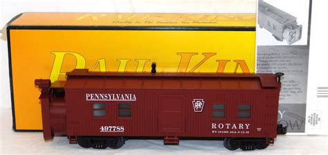 MTH 30-2124 O scale PRR Rotary Snow Plow PENNSYLVANIA 497788 work trai ...