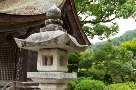 Premium Photo | Stone lantern in the garden