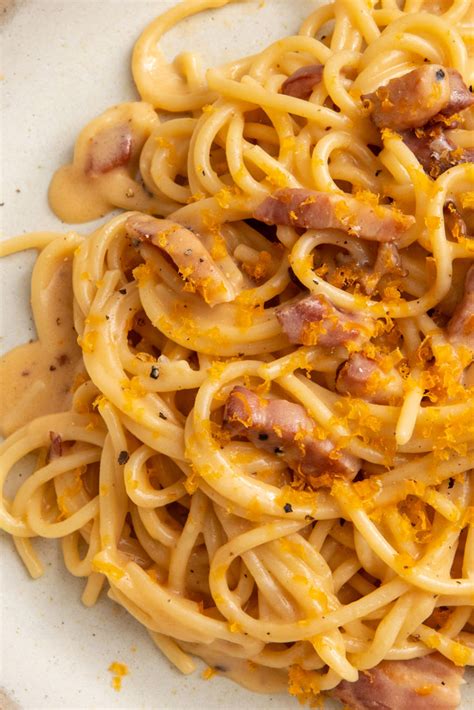 Carbonara with Cured Egg Yolk Recipe - Great British Chefs