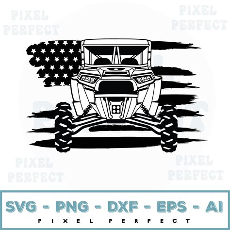 Rzr Svg , Utv Svg Files For Cricut, Clipart, Us Flag, Silhou - Inspire ...