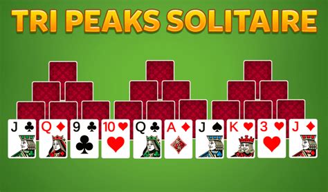 Tripeaks Solitaire rules, how to set up game Tri peaks