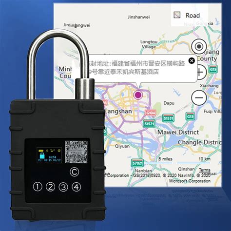 GPS Container Door Lock Smart Padlock, Truck Car Tracker, Real Time GPS Tracker and Remote ...