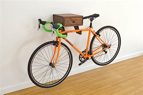 The Clifton Bike Rack Stylish wall mount indoor bike shelf