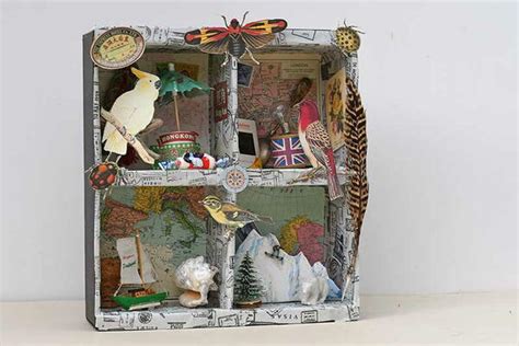 Travel Themed Shadow Box | FaveCrafts.com