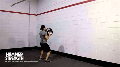 Wall Ball Exercise: Chest Press - YouTube